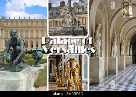 The beautiful Palace of Versailles one of the iconic symbols of French architecture Stock Photo