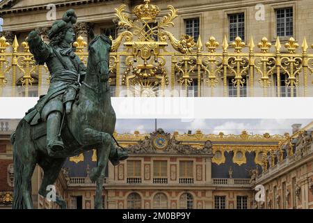 The beautiful Palace of Versailles one of the iconic symbols of French architecture Stock Photo