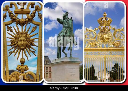 The beautiful Palace of Versailles one of the iconic symbols of French architecture Stock Photo