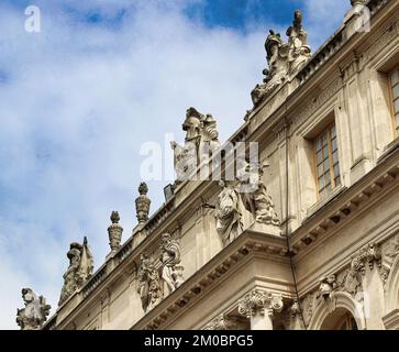 The beautiful Palace of Versailles one of the iconic symbols of French architecture Stock Photo