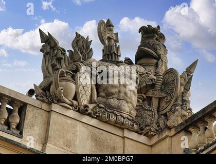 The beautiful Palace of Versailles one of the iconic symbols of French architecture Stock Photo