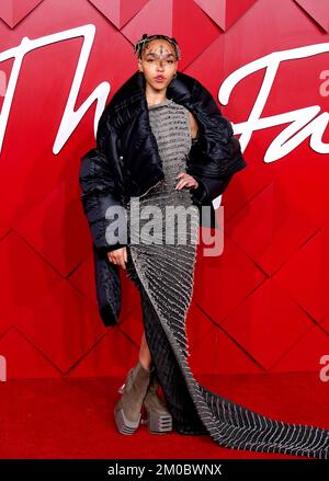 FKA twigs attending the British Fashion Awards at the London Coliseum ...