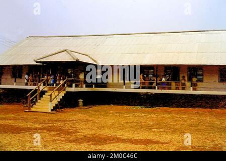 Children in the playground at the RAF Primary School on Burma Camp, Accra, Ghana, c.1959 Stock Photo