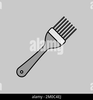 Silicone Cooking Brush Doodle Style Kitchen Utensils Design Element For  Decorating Menu Recipes And Food Packaging Hand Drawn And Isolated On White  Blackwhite Vector Illustration Stock Illustration - Download Image Now -  iStock