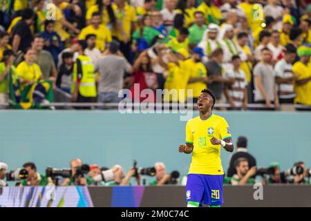 Doha, Catar. 05th Dec, 2022. 0) during the match between Brazil and South Korea, valid for the round of 16 of the World Cup, held at Estádio 974 in Doha, Qatar. Credit: Richard Callis/FotoArena/Alamy Live News Stock Photo
