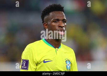 DOHA, 05-12-2022, Stadium , World Cup 2022 in Qatar , Round of 16, game  between Brazil and South Korea 4-1. Brazil player Vinicius Junior (Photo by  Pro Shots/Sipa USA Stock Photo - Alamy
