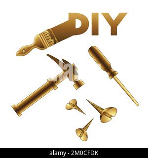 DIY Tools Do It Yourself Background Illustration For Home Renovation and  Creative Projects. Using To Banner, Wallpaper or Landing Page Template  Stock Vector Image & Art - Alamy