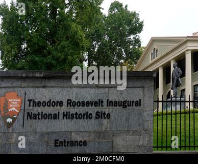 Theodore Roosevelt Inaugural National Historic site in Buffalo NY Stock Photo