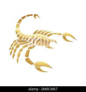 Golden Scorpion vector icon. Zodiac Sign. Scorpion Constellation Stock  Vector Image & Art - Alamy