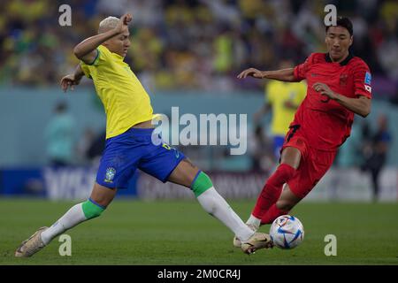 DOHA, 05-12-2022, Stadium , World Cup 2022 in Qatar , Round of 16, game  between Brazil and South Korea 4-1. Brazil player Vinicius Junior (Photo by  Pro Shots/Sipa USA Stock Photo - Alamy, usa pro bra