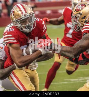 San Francisco 49ers cornerback Deommodore Lenoir (38) defends