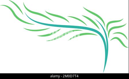 Willow icon logo design illustration Stock Vector