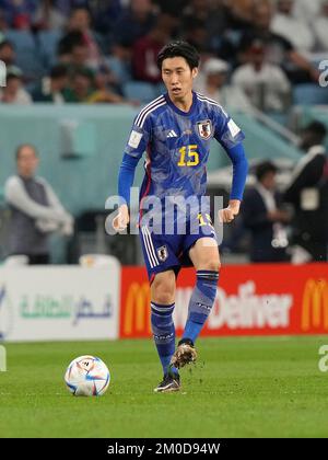 12/05/2022, Al Janoub Stadium, Doha, QAT, FIFA World Cup 2022, Round of 16, Japan vs Croatia, in the picture JapanÂ's midfielder Daichi Kamada Stock Photo