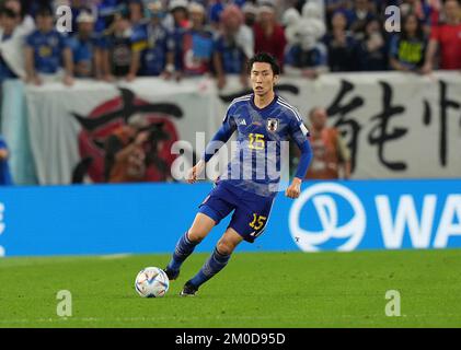 12/05/2022, Al Janoub Stadium, Doha, QAT, FIFA World Cup 2022, Round of 16, Japan vs Croatia, in the picture JapanÂ's midfielder Daichi Kamada Stock Photo