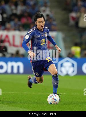 12/05/2022, Al Janoub Stadium, Doha, QAT, FIFA World Cup 2022, Round of 16, Japan vs Croatia, in the picture JapanÂ's midfielder Daichi Kamada Stock Photo