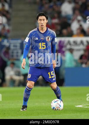 12/05/2022, Al Janoub Stadium, Doha, QAT, FIFA World Cup 2022, Round of 16, Japan vs Croatia, in the picture JapanÂ's midfielder Daichi Kamada Stock Photo