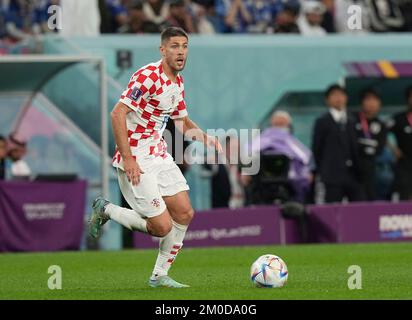 12/05/2022, Al Janoub Stadium, Doha, QAT, World Cup FIFA 2022, Round of 16, Japan vs Croatia, in the picture Croatia's forward Andrej Kramaric Stock Photo