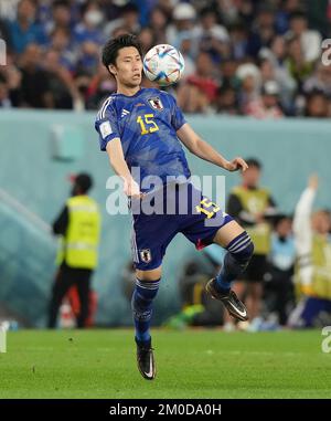 12/05/2022, Al Janoub Stadium, Doha, QAT, FIFA World Cup 2022, Round of 16, Japan vs Croatia, in the picture JapanÂ's midfielder Daichi Kamada Stock Photo