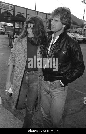 **FILE PHOTO** Kirstie Alley Has Passed Away At 71. Kirstie Alley and Parker Stevenson Circa 1980's Credit: Ralph Dominguez/MediaPunch Stock Photo