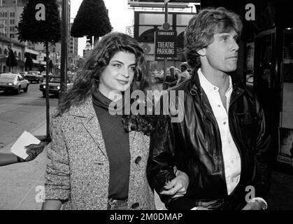 **FILE PHOTO** Kirstie Alley Has Passed Away At 71. Kirstie Alley and Parker Stevenson Circa 1980's Credit: Ralph Dominguez/MediaPunch Stock Photo