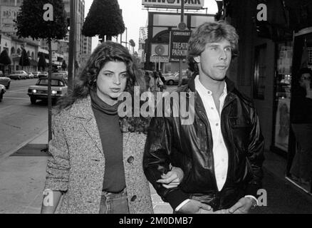 **FILE PHOTO** Kirstie Alley Has Passed Away At 71. Kirstie Alley and Parker Stevenson Circa 1980's Credit: Ralph Dominguez/MediaPunch Stock Photo