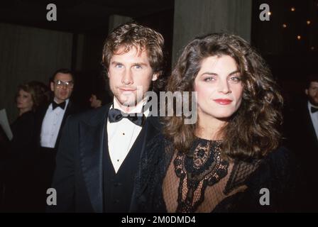 **FILE PHOTO** Kirstie Alley Has Passed Away At 71. Kirstie Alley and Parker Stevenson Circa 1980's Credit: Ralph Dominguez/MediaPunch Stock Photo