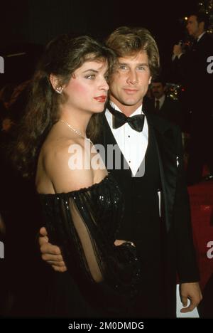 **FILE PHOTO** Kirstie Alley Has Passed Away At 71. Kirstie Alley and Parker Stevenson Circa 1980's Credit: Ralph Dominguez/MediaPunch Stock Photo