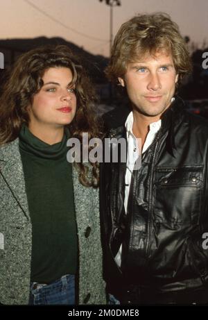 **FILE PHOTO** Kirstie Alley Has Passed Away At 71. Kirstie Alley and Parker Stevenson Circa 1980's Credit: Ralph Dominguez/MediaPunch Stock Photo