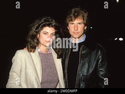 **FILE PHOTO** Kirstie Alley Has Passed Away At 71. Kirstie Alley and Parker Stevenson Circa 1980's Credit: Ralph Dominguez/MediaPunch Stock Photo