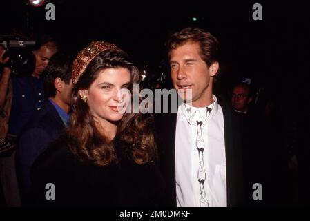 **FILE PHOTO** Kirstie Alley Has Passed Away At 71. Kirstie Alley and Parker Stevenson Circa 1980's Credit: Ralph Dominguez/MediaPunch Stock Photo