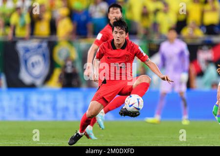 Doha, Qatar. 05th Dec, 2022. South Korea's 974 Hong Chul Stadium during a match between Brazil and South Korea, valid for the round of 16 of the World Cup, held at 974 Stadium in Doha, Qatar. (Marcio Machado/SPP) Credit: SPP Sport Press Photo. /Alamy Live News Stock Photo