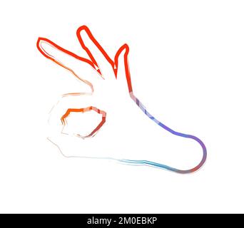 Ok Hand Sign Drawing Reference