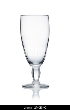 Empty wine glass on white background Stock Photo
