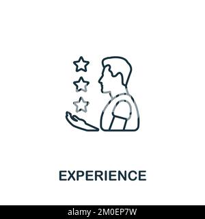 Experience icon. Monochrome simple Customer Relationship icon for templates, web design and infographics Stock Vector