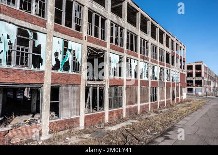 Packard Automotive Plant, Detroit, Michigan, USA Stock Photo