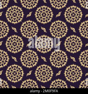Seamless Royal Vector Pattern in Ottoman Style. Use for fabric prints, weaving, knitting, home decoration, fashion design and bedding patterns Stock Vector