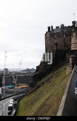 Shots in and around Edinburgh Castle Stock Photo
