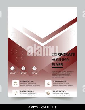 Professional business flyer design template for business Stock Vector