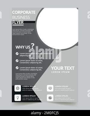 Professional business flyer design template for business Stock Vector
