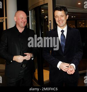 On January 7, 2012, Crown Prince Frederik of Denmark attended the 2012 DIF Sports Gala in Jyske Bank Boksen, Herning, Denmark. During the gala Crown Prince Frederik awarded champion swimmer Jeanette Ottesen the top prize, 'Best Sports Name of the Year'. (Ernst van Norde/POLFOTO) Stock Photo