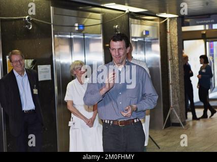 Princess Marie of Denmark has given birth to a healthy girl today Tuesday morning January 24th. at 8.27 o'clock.The weight: 2930 grams, lenght 49 cm. The mother and child are doing well. The proud father Prince Joachim who was present during the birth, met with the press afterwards.  PHOTOGRAPHER JENS DIGE / POLFOTO Stock Photo