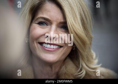 The new US ambassador to Denmark Carla Sands arrives at the royal castle Amalienborg in Copenhagen to meet Queen Margrethe December 15, 2017. Carla Sands is an investment banker and former actress appearing in nine episodes of the soap opera â€œThe Bold and the Beautifulâ€. /ritzau/Philip Davali Stock Photo