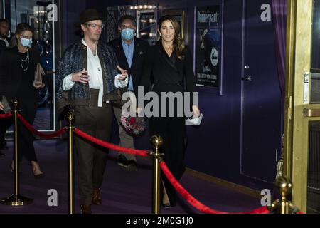 Crown Princess Mary arrives at the Danish Rainbow Awards 2020. Every year The Danish Rainbow Awards celebrates private individuals, organisations and companies who have contributed to improve conditions for members of the LGBT+ community in Denmark. Crown Princess Mary attended the award show and presented the special honorary award for the first time in 2018. Wednesday, September 30, 2020. (Photo: Martin Sylvest / Ritzau Scanpix) Stock Photo