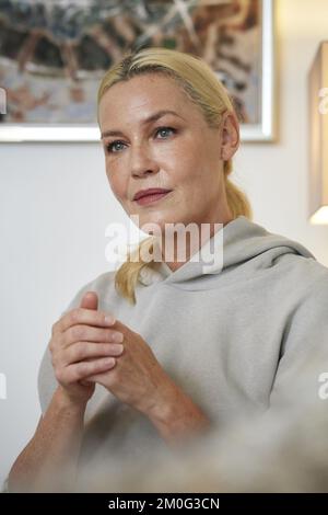 Interview med Connie Nielsen Connie Nielsen Stock Photo - Alamy