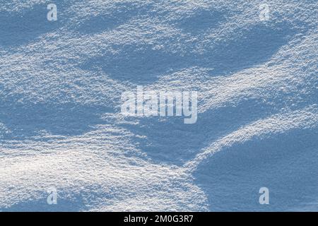 Winter snow. Snow texture. Top view of snow. Texture for design. Frosty nature background Stock Photo