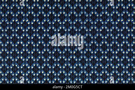 Used vintage wallpaper with geometric shapes Stock Photo