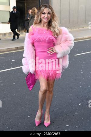 December 6th, 2022, London, UK. Lizzie Cundy arriving at the TRIC Christmas Charity Lunch, The Londoner Hotel, London. Credit: Doug Peters/EMPICS/Alamy Live News Stock Photo