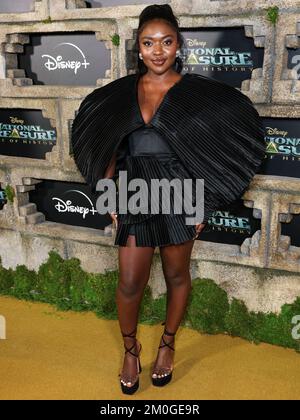 Hollywood, United States. 05th Dec, 2022. HOLLYWOOD, LOS ANGELES, CALIFORNIA, USA - DECEMBER 05: American actress/musical artist Zuri Reed arrives at the Disney  Original Series 'National Treasure: Edge Of History' Season 1 Red Carpet Event held at the El Capitan Theatre on December 5, 2022 in Hollywood, Los Angeles, California, United States. (Photo by Xavier Collin/Image Press Agency) Credit: Image Press Agency/Alamy Live News Stock Photo