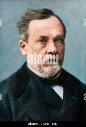 Portrait of Louis Pasteur (1822-1895), French chemist and microbiologist - Portrait de Louis Pasteur (1822-1895) chimiste et physicien francais Stock Photo