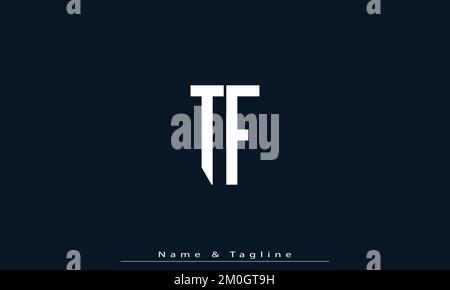 Alphabet letters Initials Monogram logo TF , FT Stock Vector
